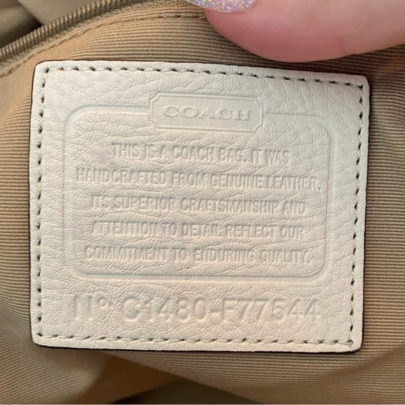 coach pebbled leather boston duffle / travel bag - Picture 2 of 4